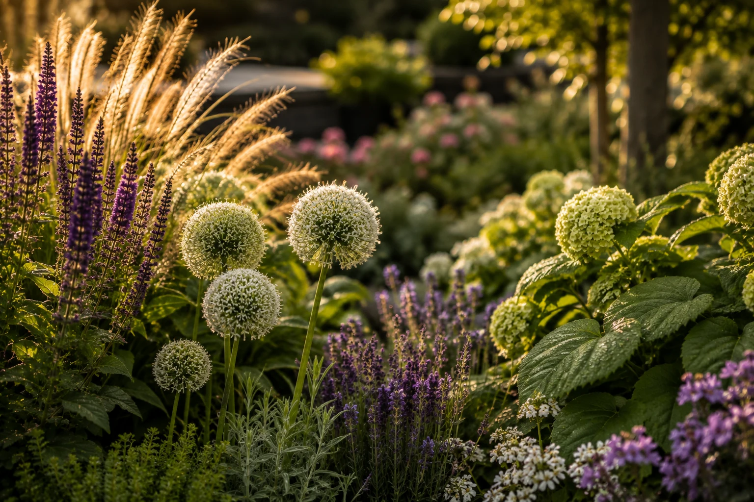 Botanisch detail: close-up van bloei en blad